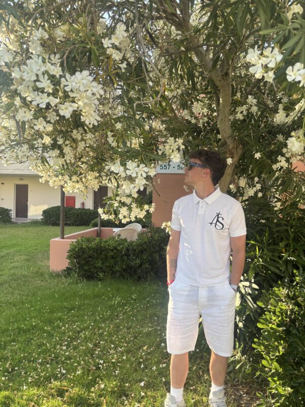 Awakened Spirit Polo Shirt White - Image 2