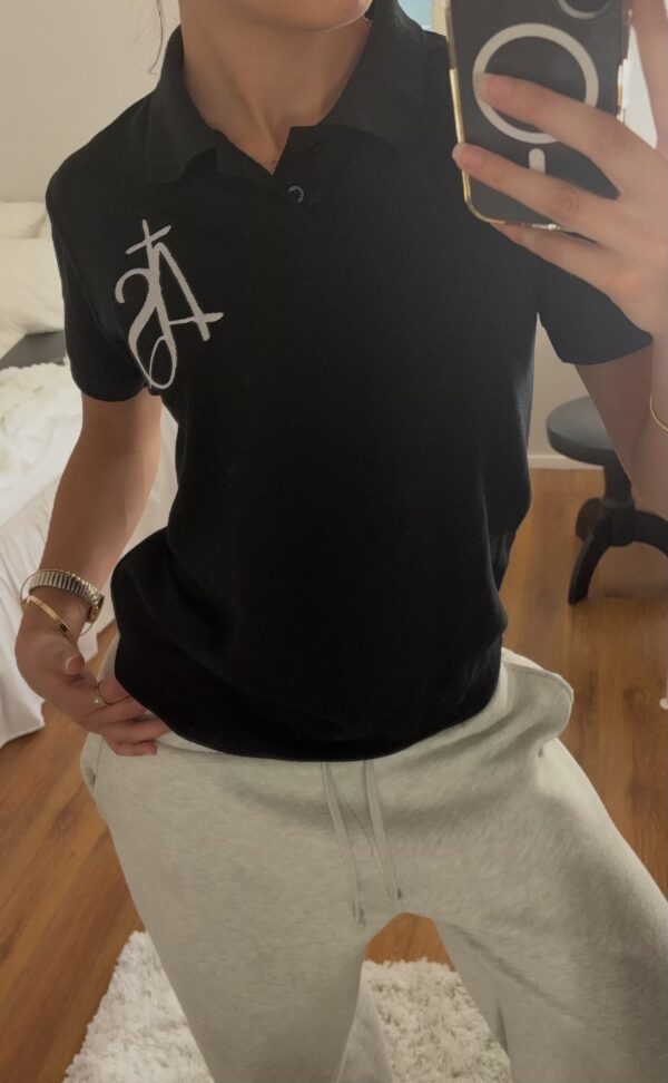 Awakened Spirit Polo Shirt Black - Image 5